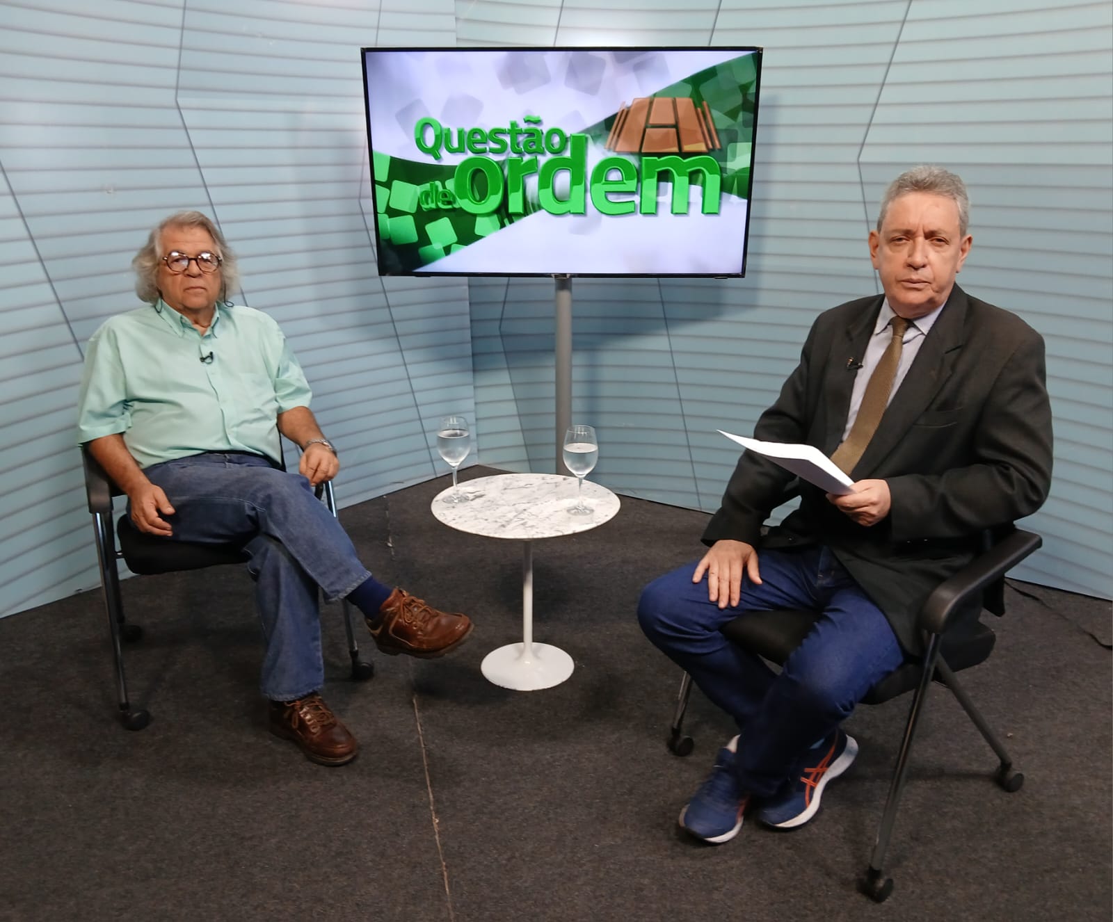 Professor da Unicamp/SP, Ricardo Antunes e jornalista Renato Abreu