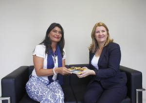 Dep. Patricia Saboya (PDT) recebe a deputada Ângela Águida Portella (PSC-RR) 
