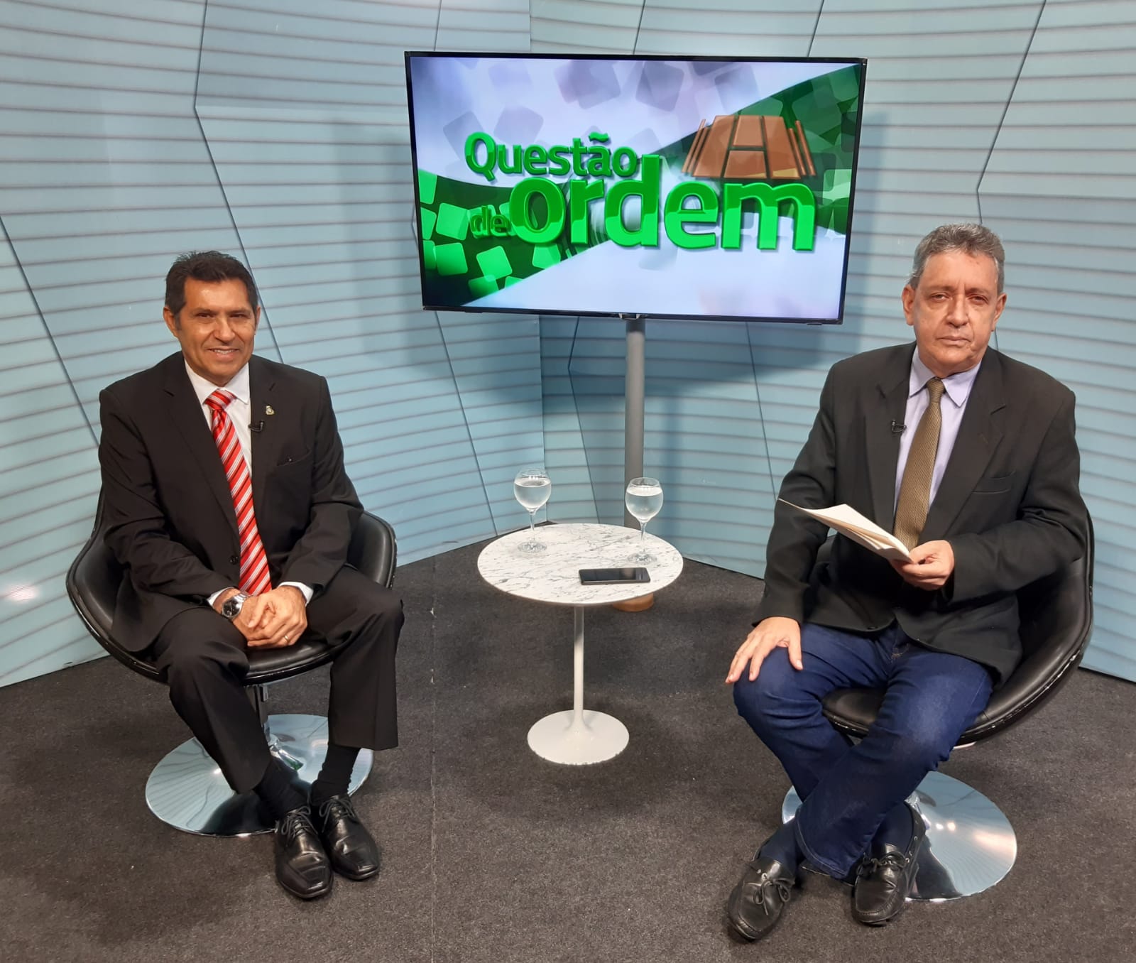 Deputado De Assis Diniz (PT) e jornalista Renato Abreu