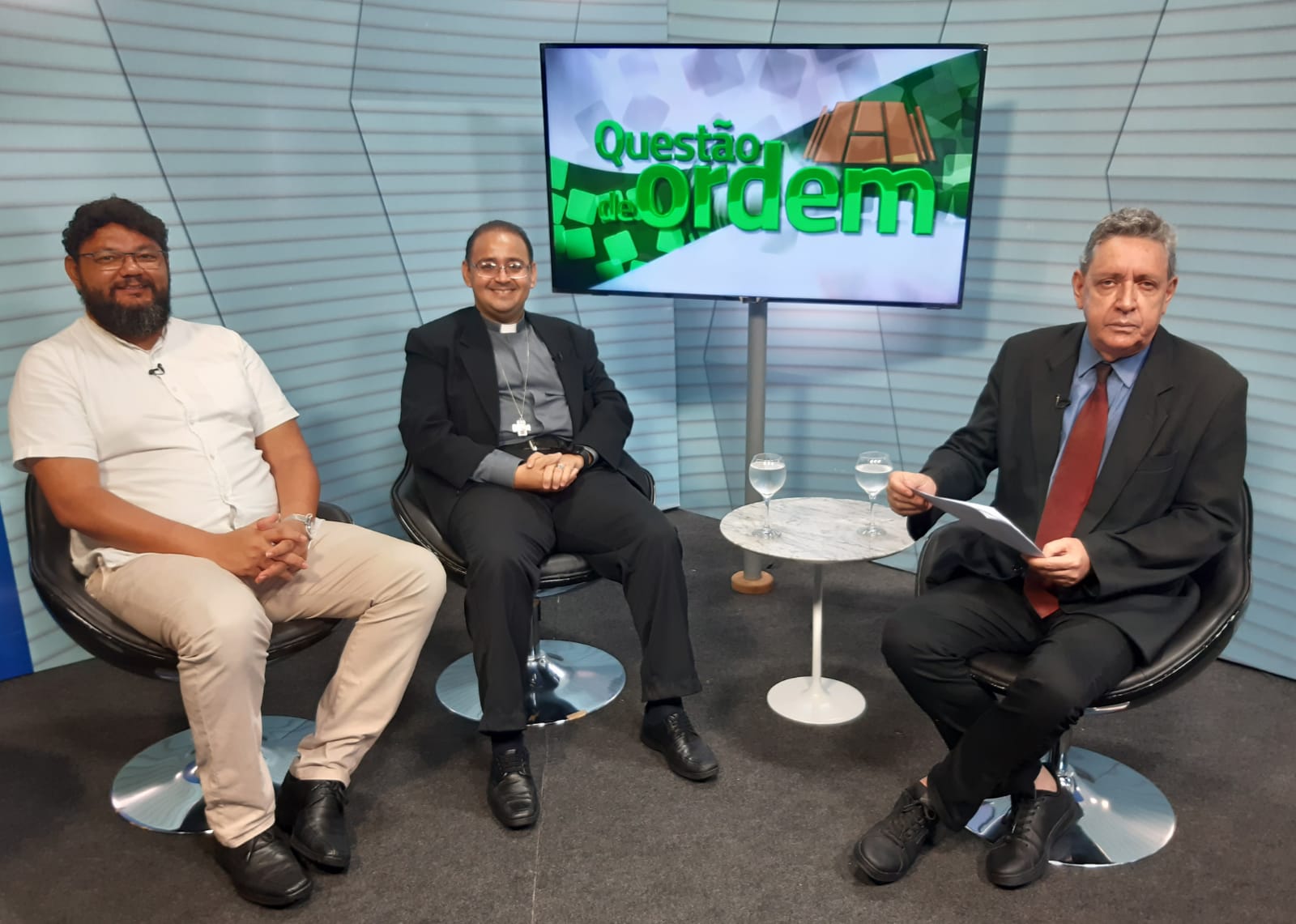 Sociólogo Rafael dos Santos da Silva, Padre Watson Façanha e jornalista Renato Abreu