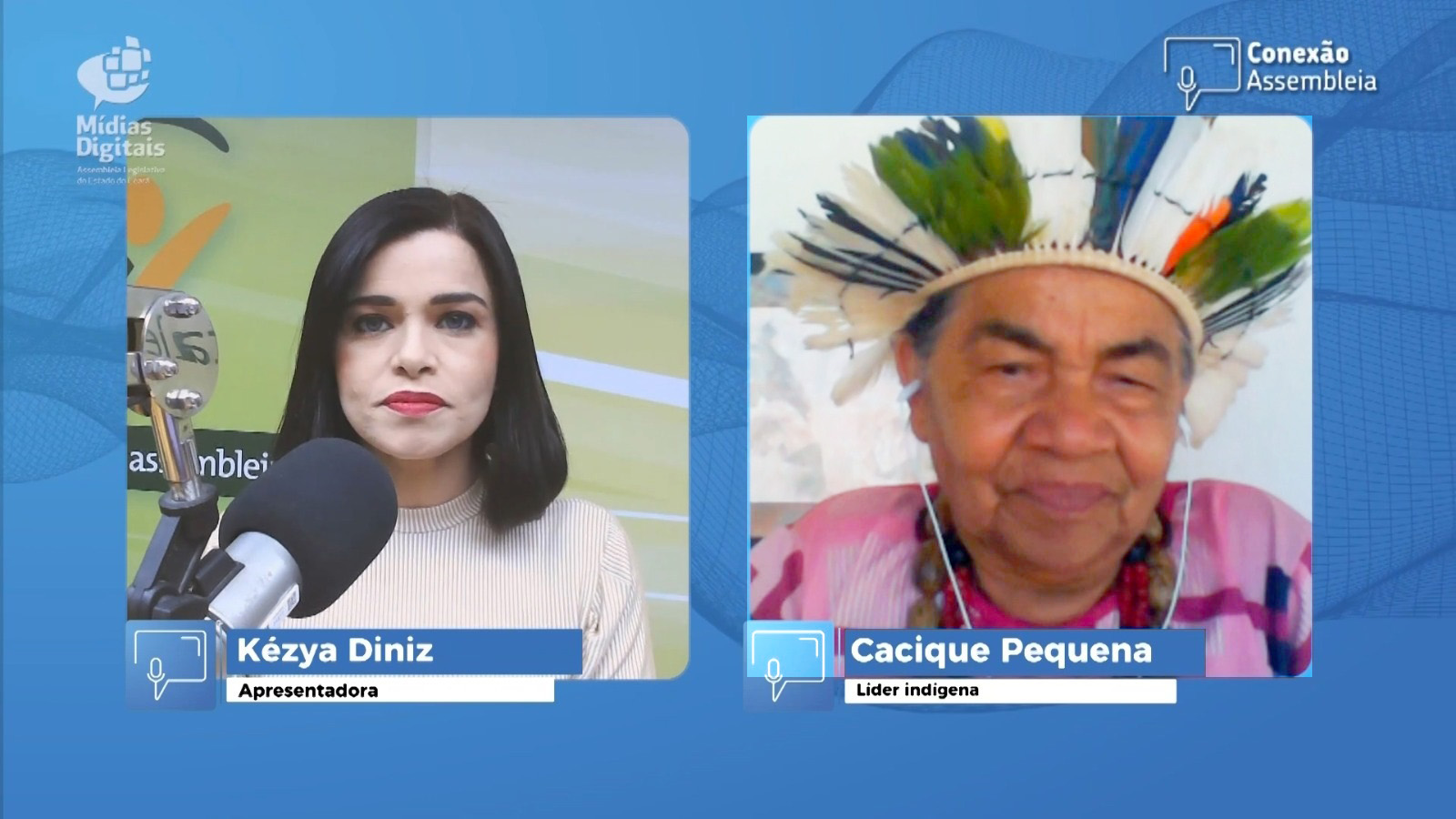 Conexão Assembleia conversa com líder indígena Cacique Pequena