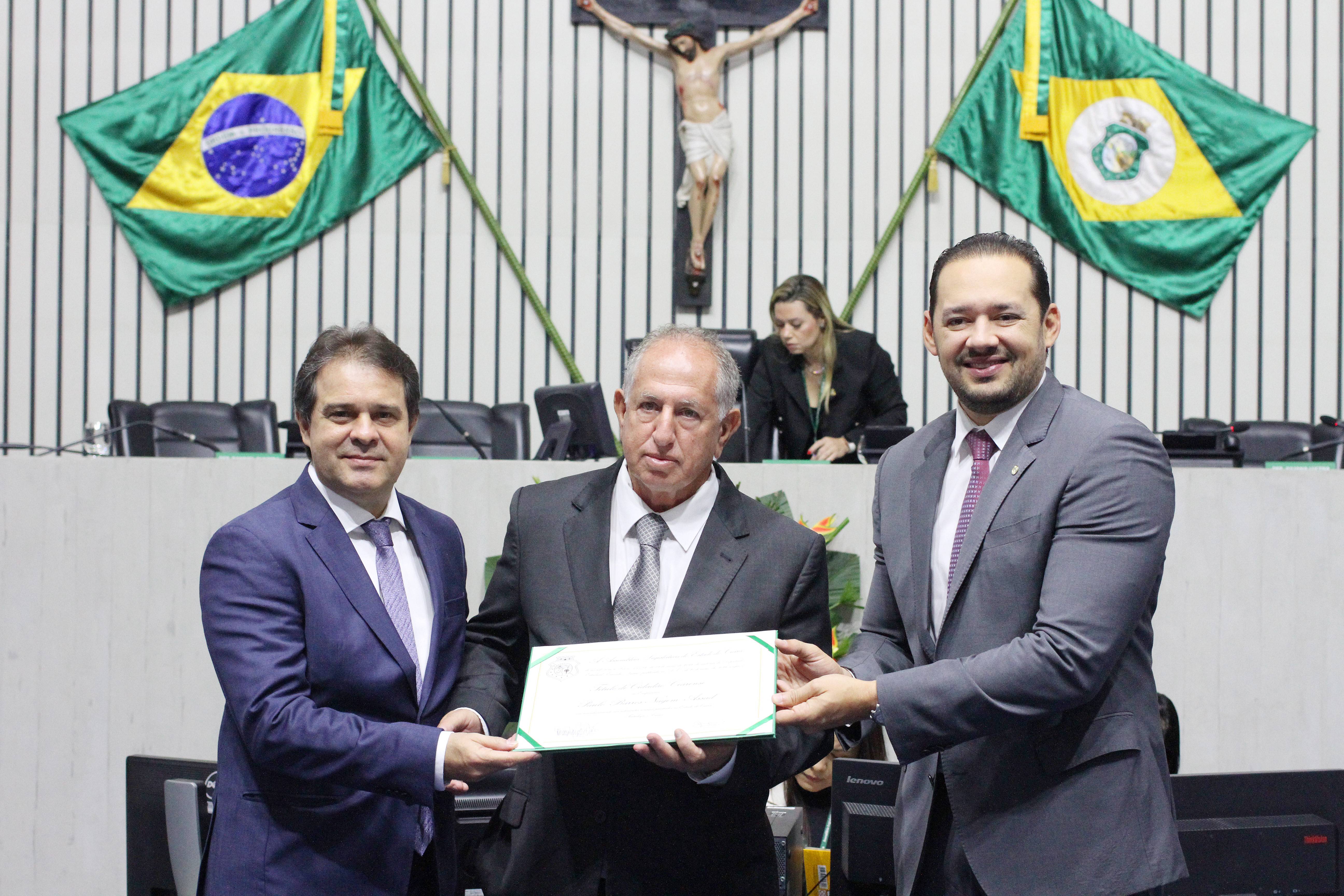 Solenidade de entrega do Título de Cidadão Cearense ao empresário Paulo Barros Nagem Assad