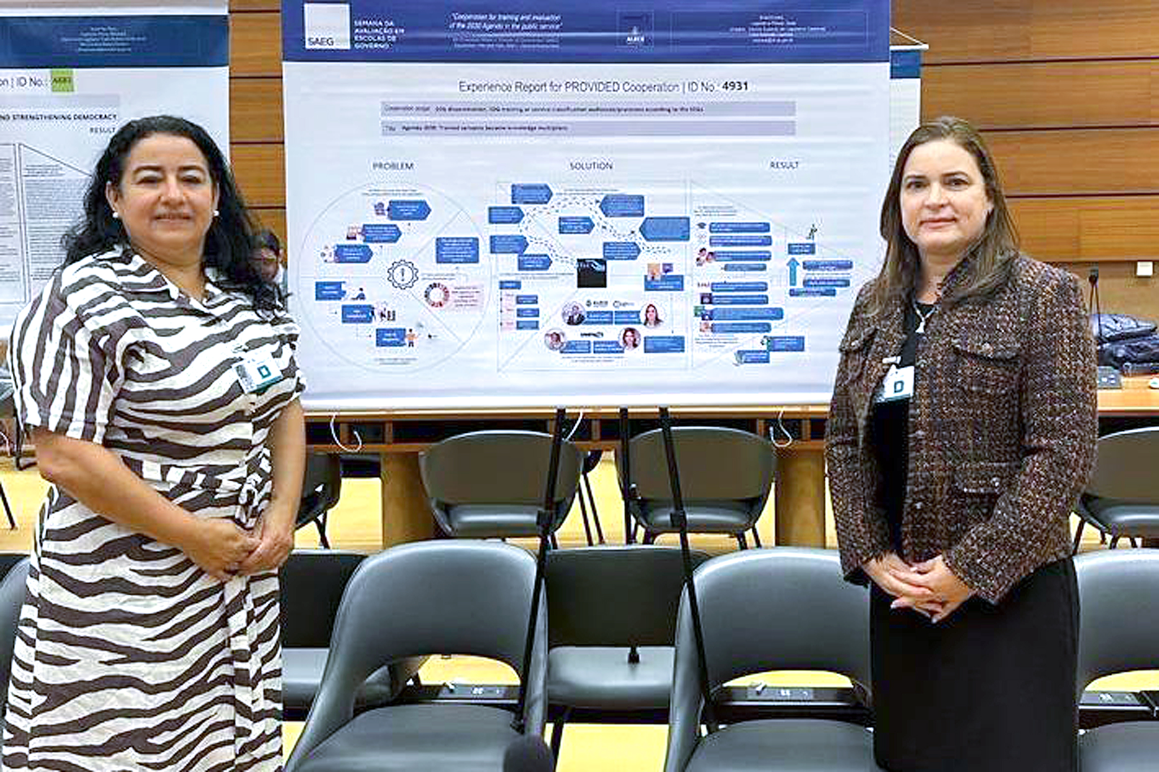 A diretora acadêmica da Unipace, Lídia Lourinho, e a primeira-dama da Alece e líder do Comitê de Responsabilidade Social, Cristiane Leitão