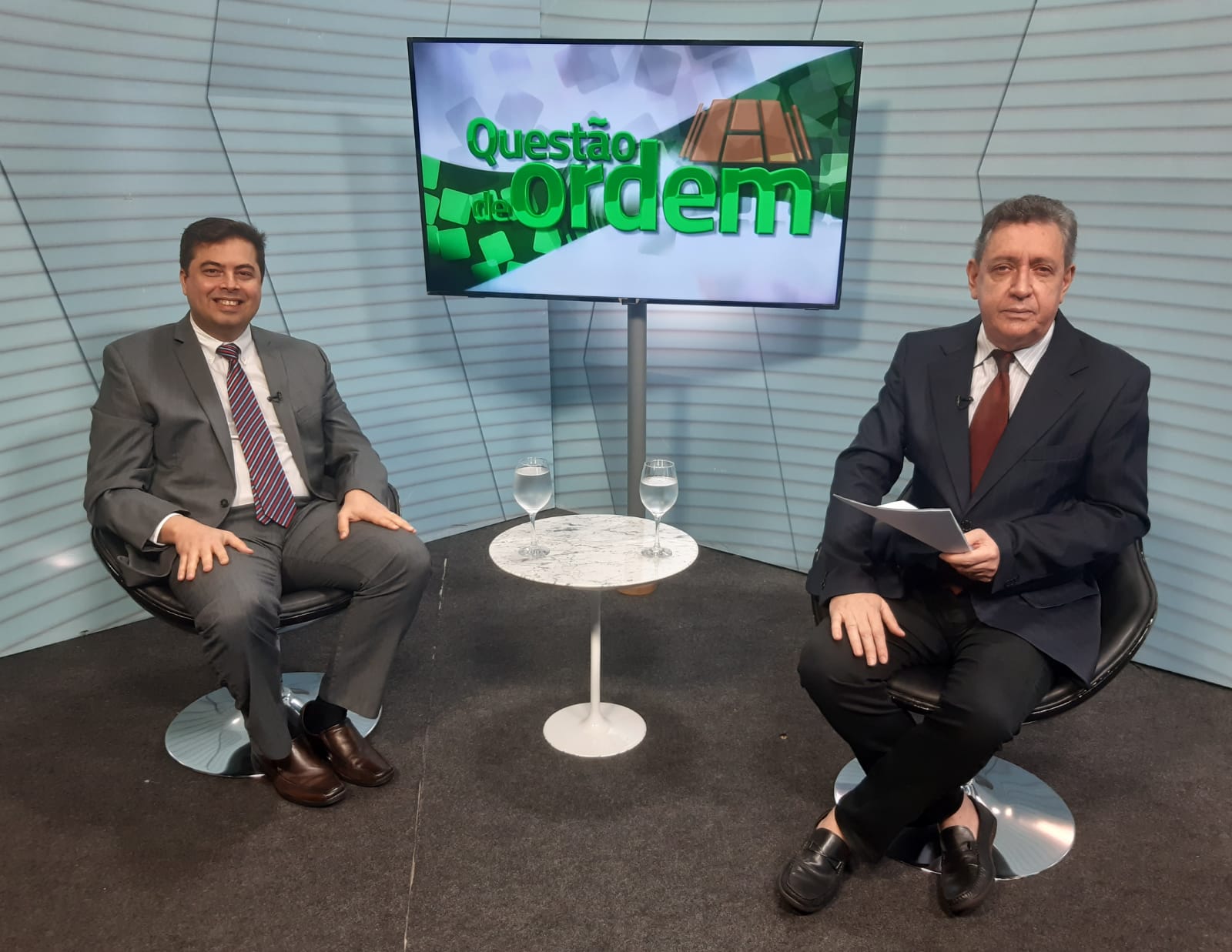 O médico oncologista clínico, Leonardo Pontes, e o jornalista Renato Abreu