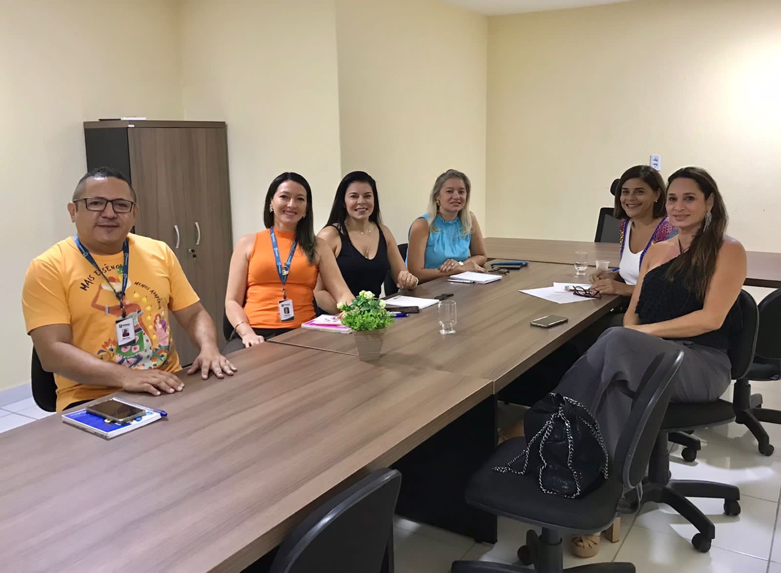 Reunião com a primeira-dama de Itapipoca, Liziany Medeiros e sua equipe