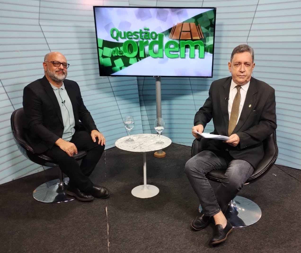 Médico Marcelo Alcântara e jornalista Renato Abreu