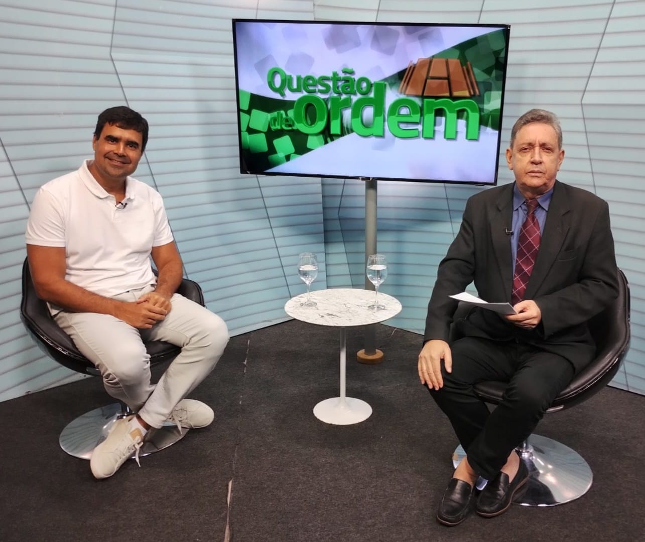 Procurador federal Matheus Carvalho e jornalista Renato Abreu