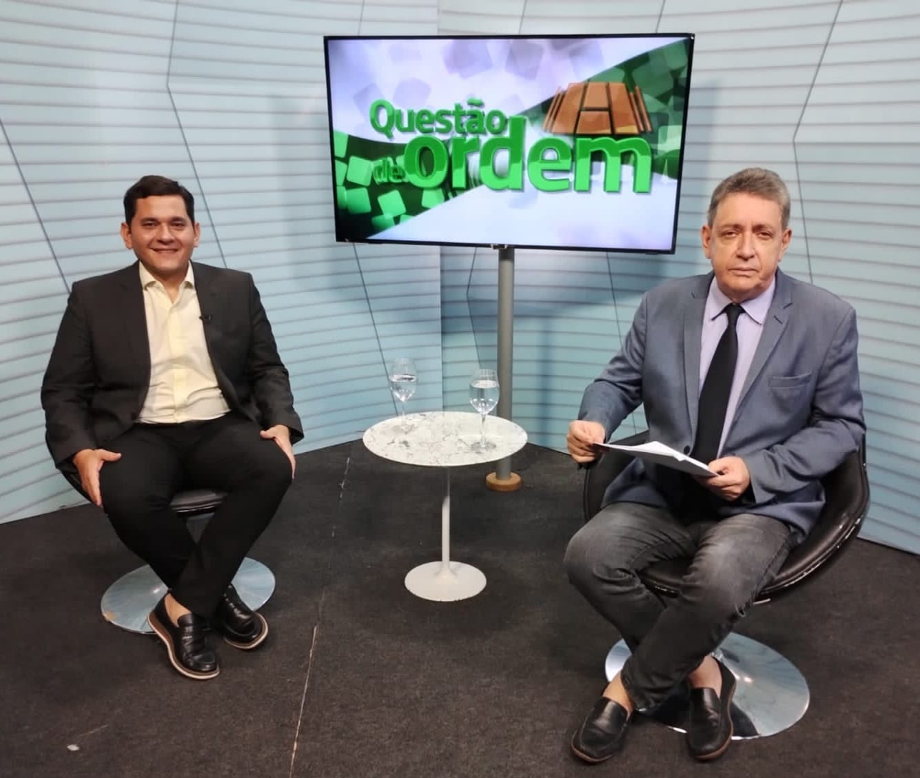 Deputado Audic Mota e jornalista Renato Abreu