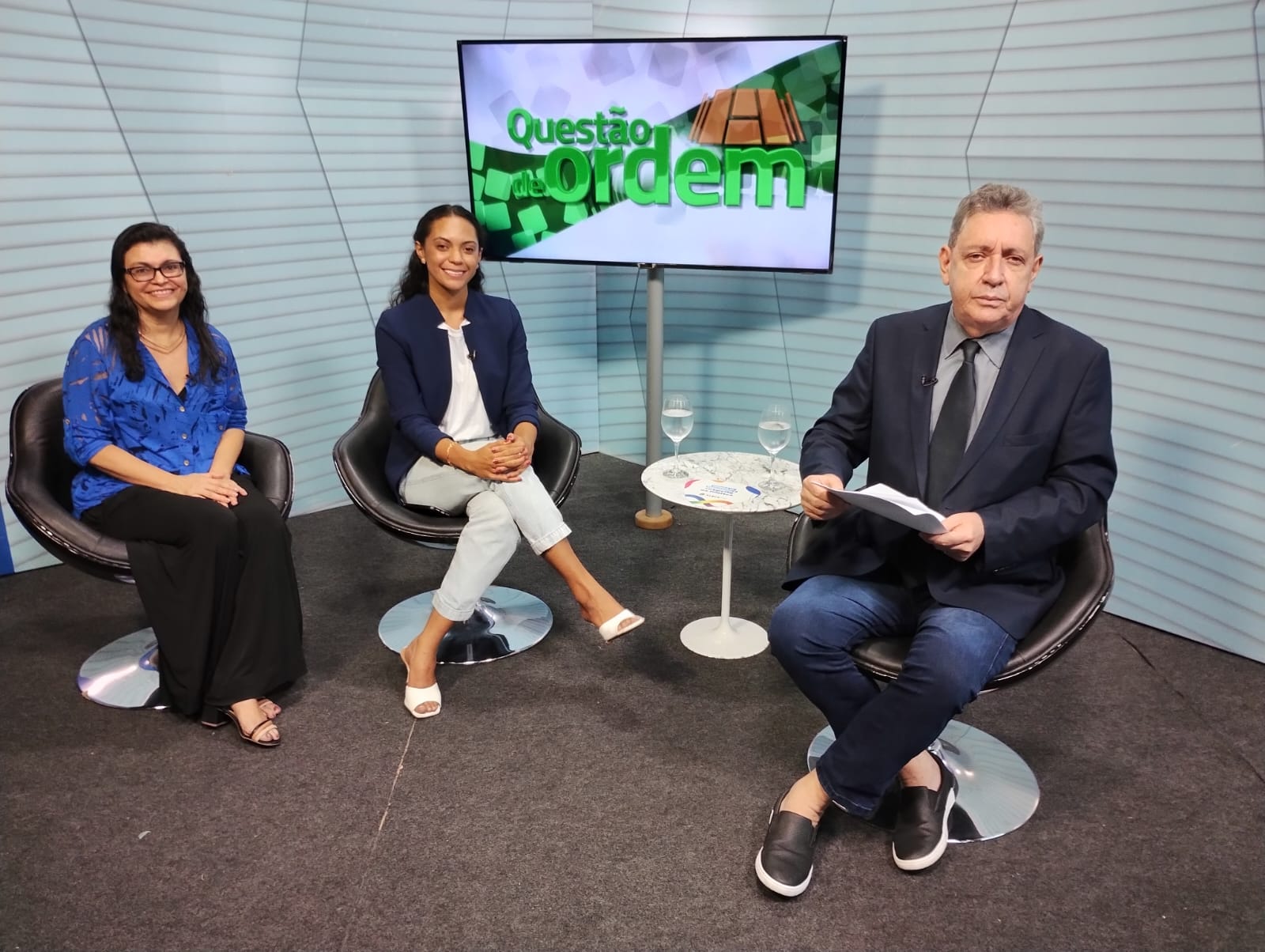 Ana Maria Timbó Duarte, Beatriz Barros e jornalista Renato Abreu