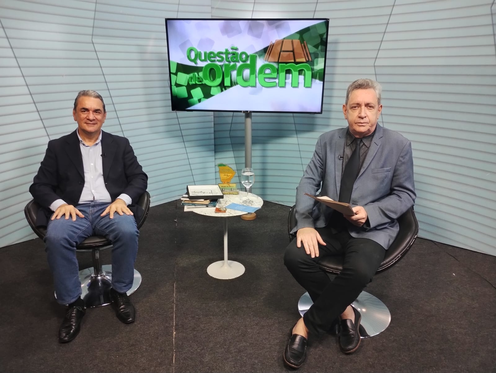 Historiador Adauto Leitão e jornalista Renato Abreu