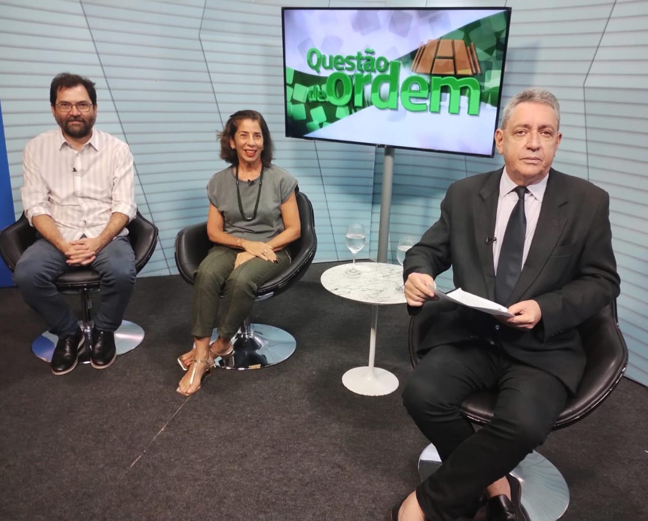 Médico e professor Antônio Silva Lima Neto, arquiteta urbanista Cristina Romcy e jornalista Renato Abreu