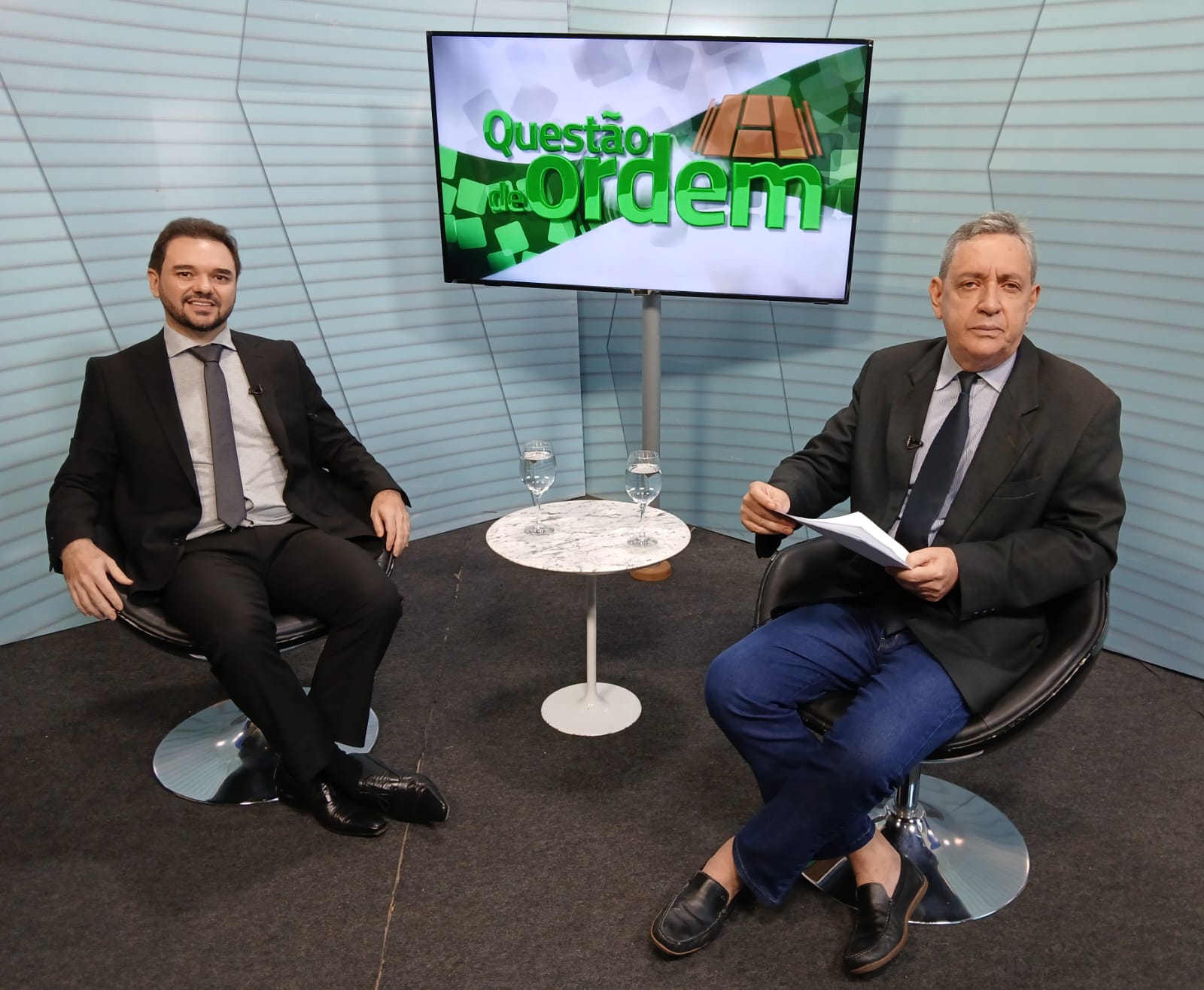 Deputado Alysson Aguiar e jornalista Renato Roseno