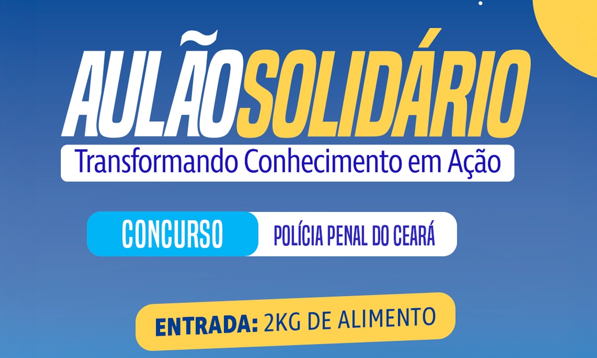 Unipace promove aulão solidário para o concurso da Polícia Penal do Ceará