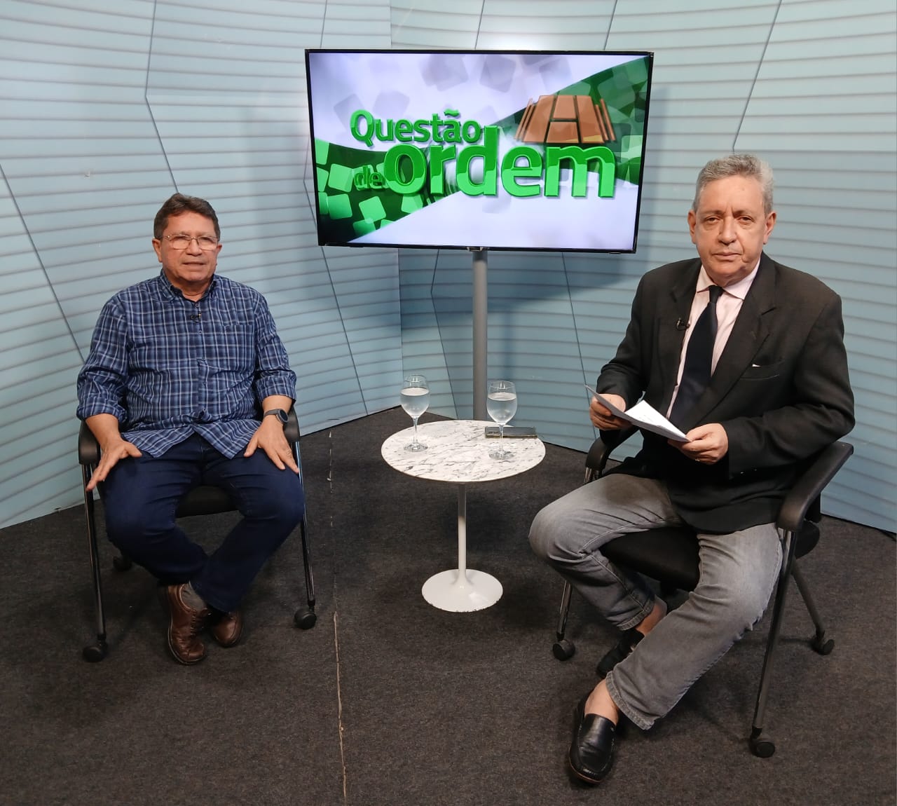 Economista Alci Porto e jornalista Renato Abreu