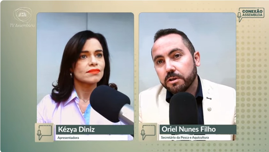 Kézya Diniz entrevista o secretário Oriel Nunes Filho para o programa Conexão Assembleia