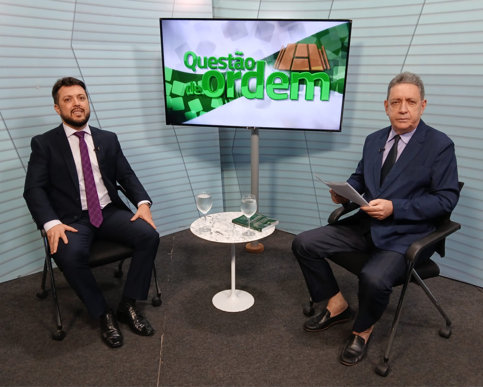 Defensor Público Francisco Rubens de Lima Júnior e jornalista Renato Abreu