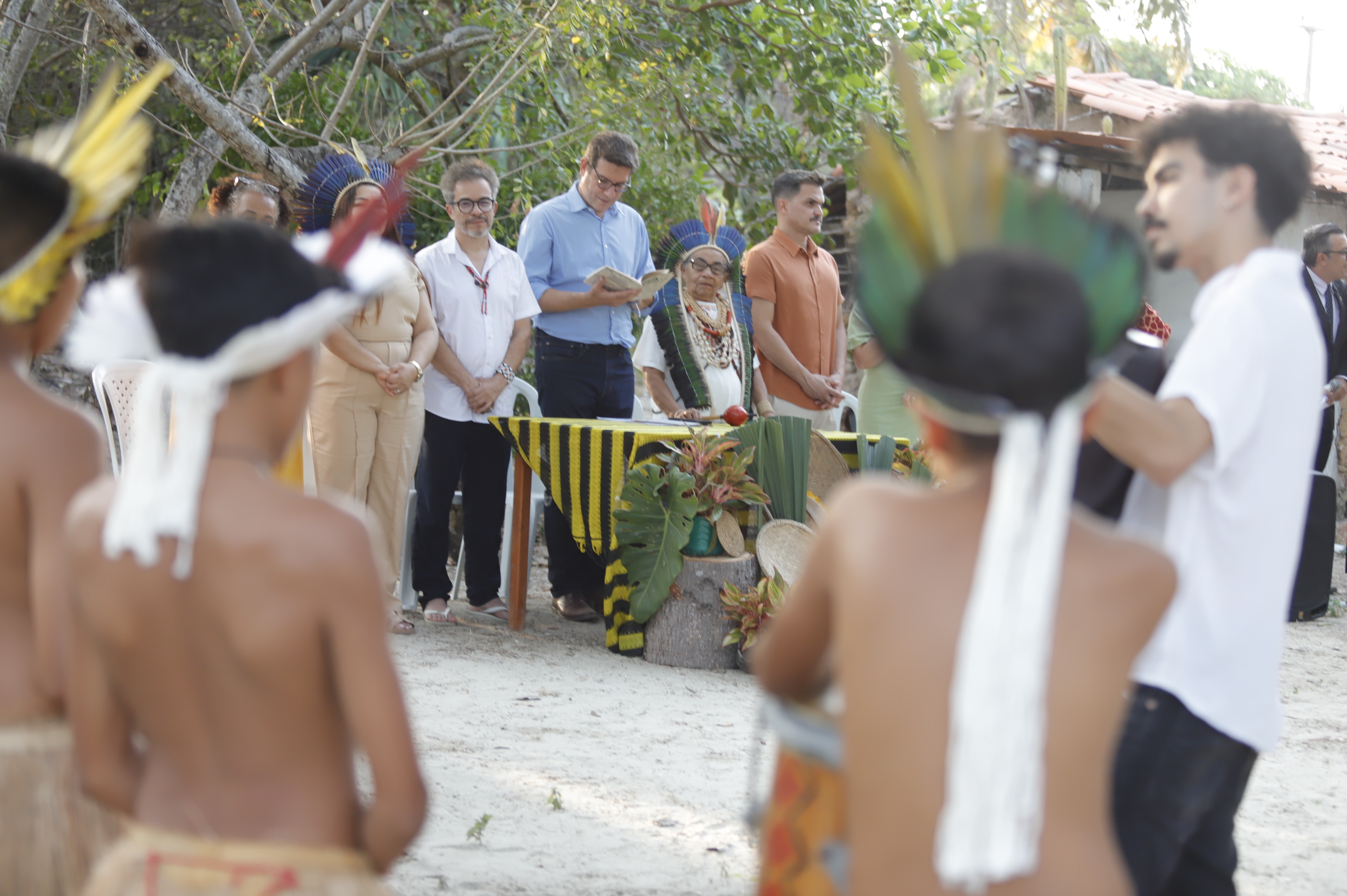 Solenidade foi realizada na Aldeia do Jenipapo-Kanindé, localizada na Lagoa da Encantada, na cidade de Aquiraz