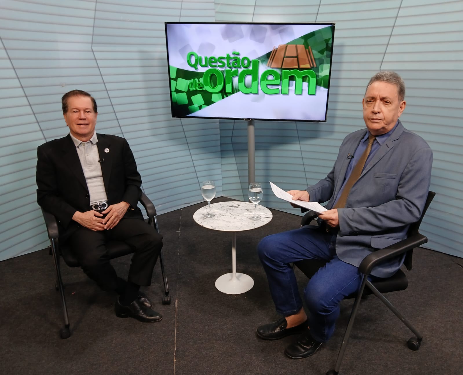 Presidente da Socep, Dr. João Borges, e jornalista Renato Abreu