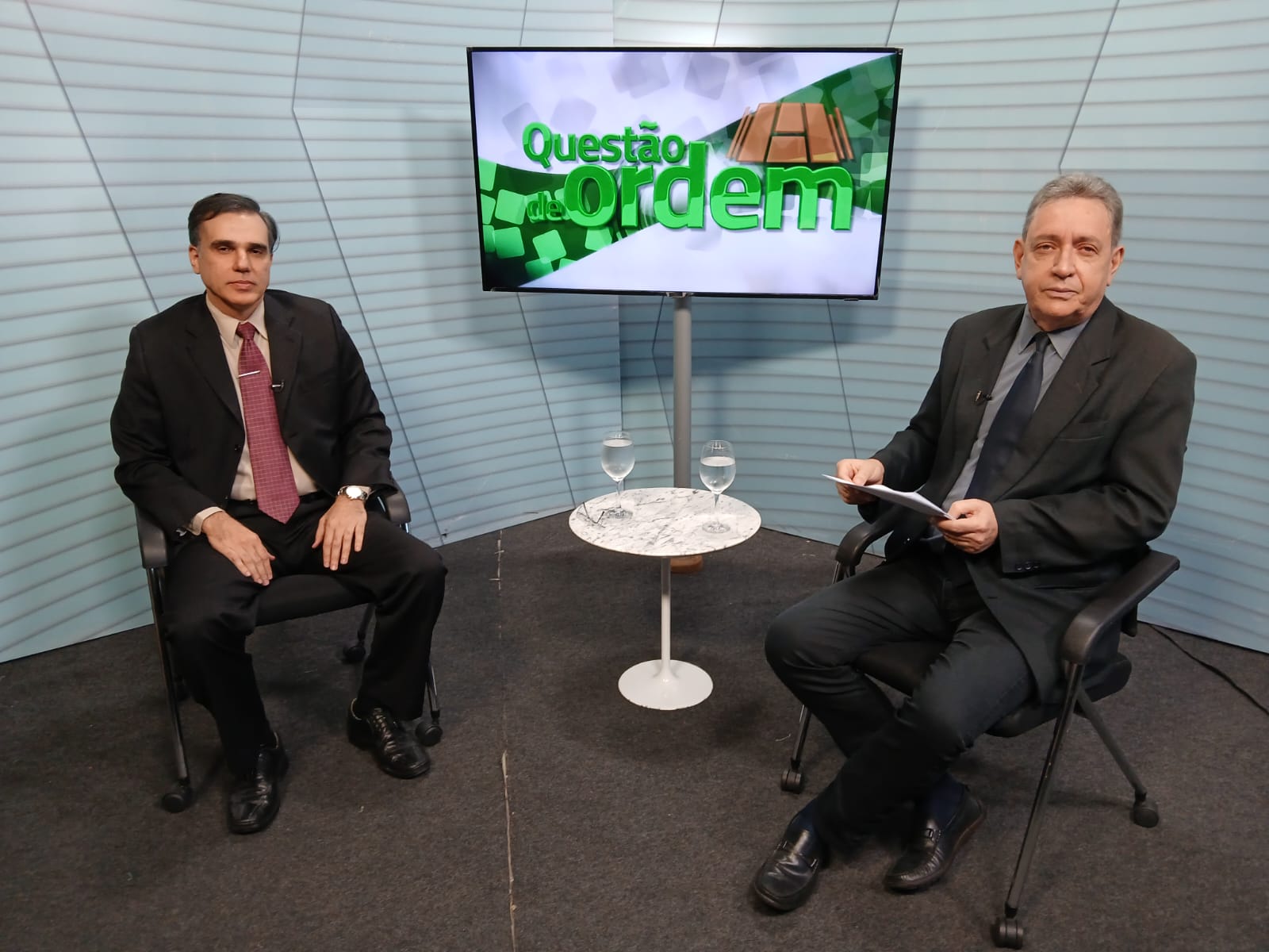 Arquimedes Burca - Vice-pres. do Sinoredi e jornalista Renato Abreu