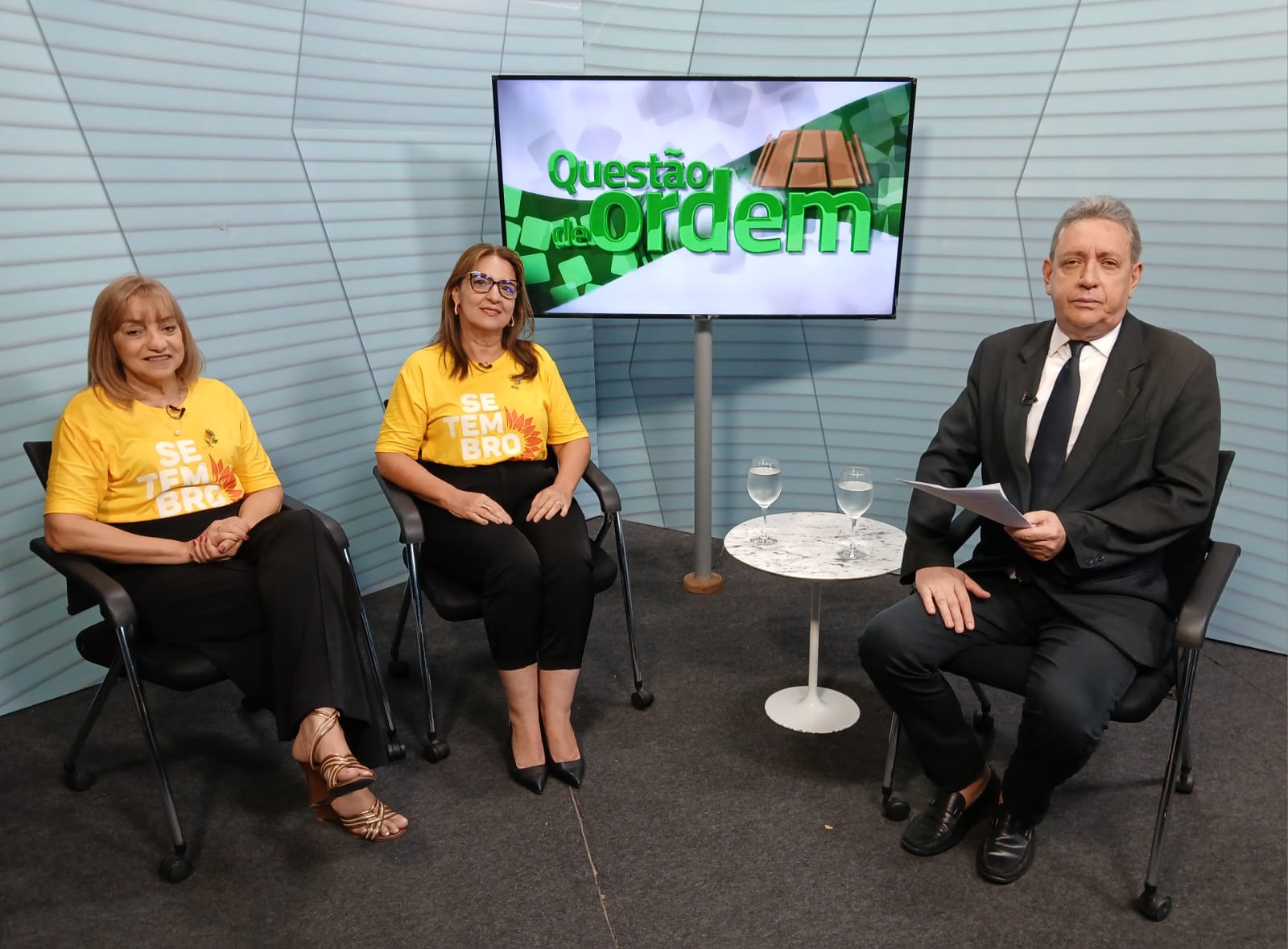 Psicólogas Conceição Guerra e Rejane Sales e jornalista Renato Abreu