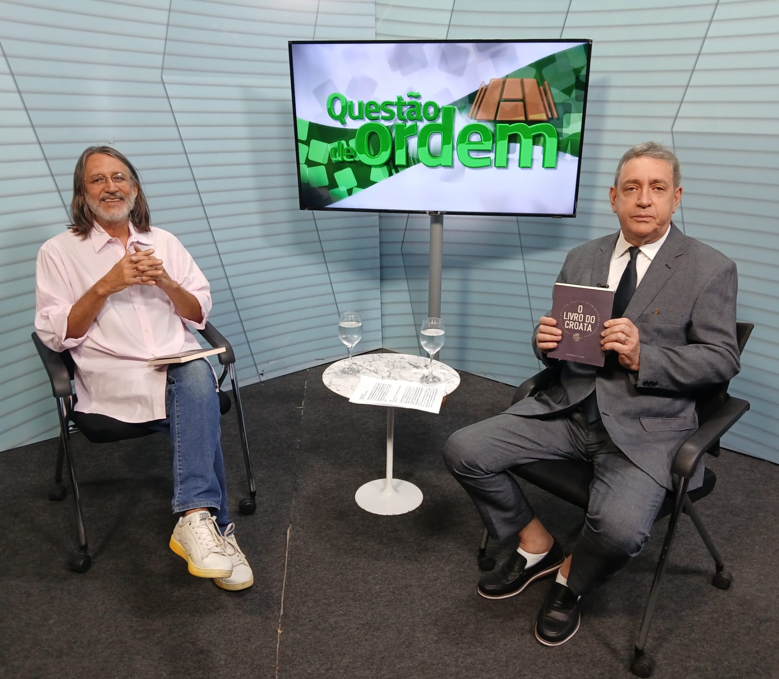 Jornalista e publicitário Marcelo Lavor e jornalista Renato Abreu