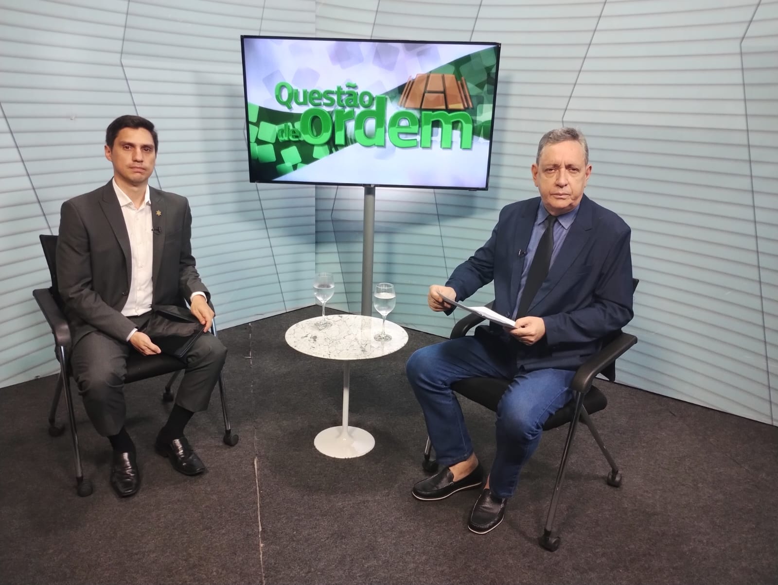 Cientista Político Pedro Barbosa e jornalista Renato Abreu