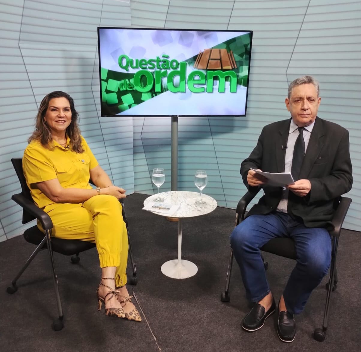 Márcia Pinheiro, presidente da Associação Brasileiras das Agências de Viagem e jornalista Renato Abreu