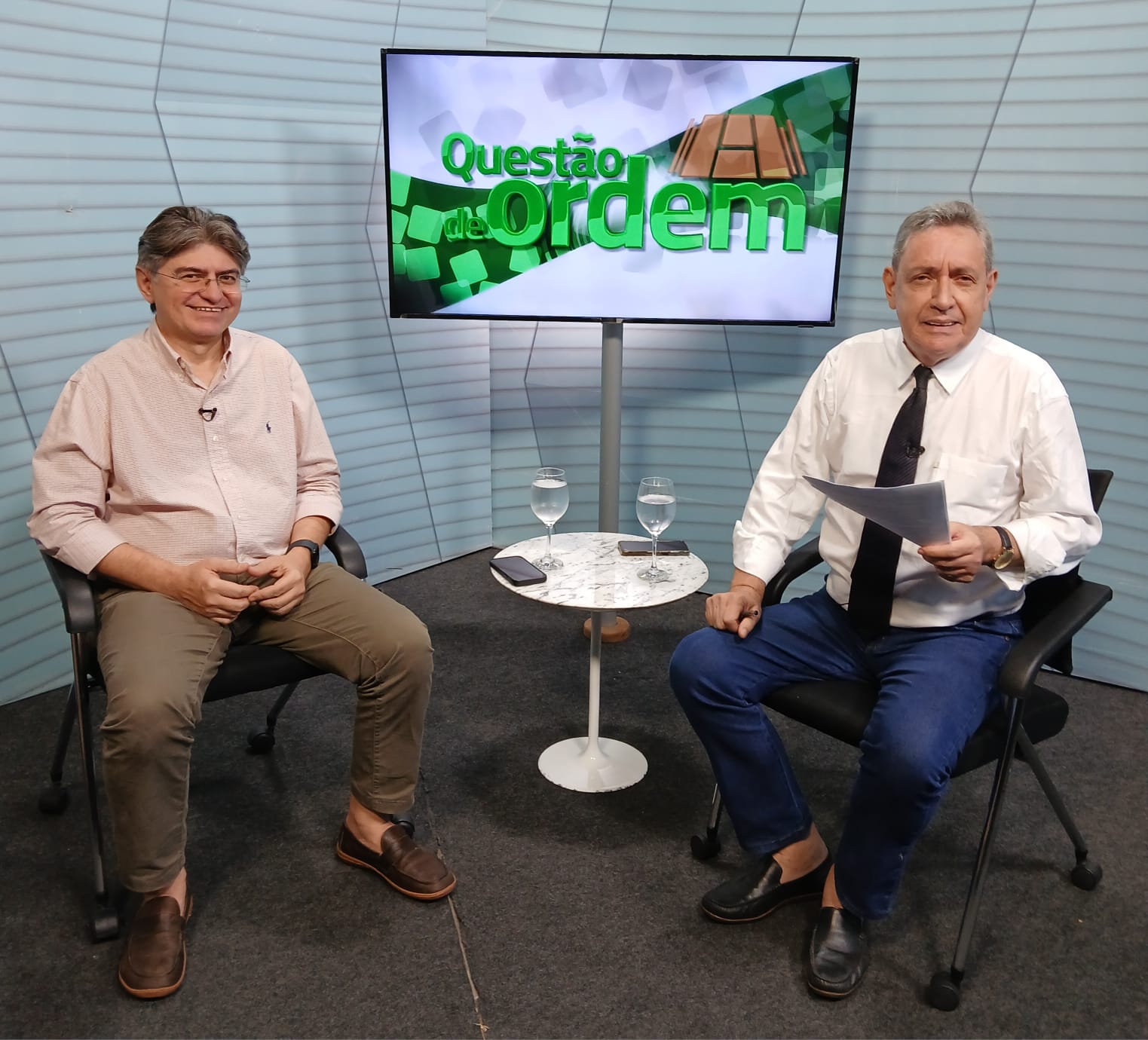 Herbart Melo, articulador da Unidade de Inovação do Sebrae/CE e jornalista Renato Abreu