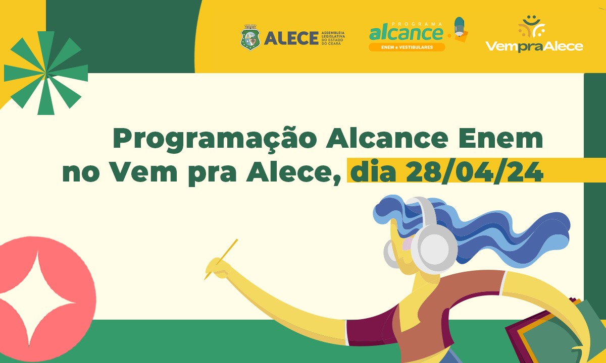 Alcance Enem participa do Vem pra Alece com aulão aberto ao público neste domingo