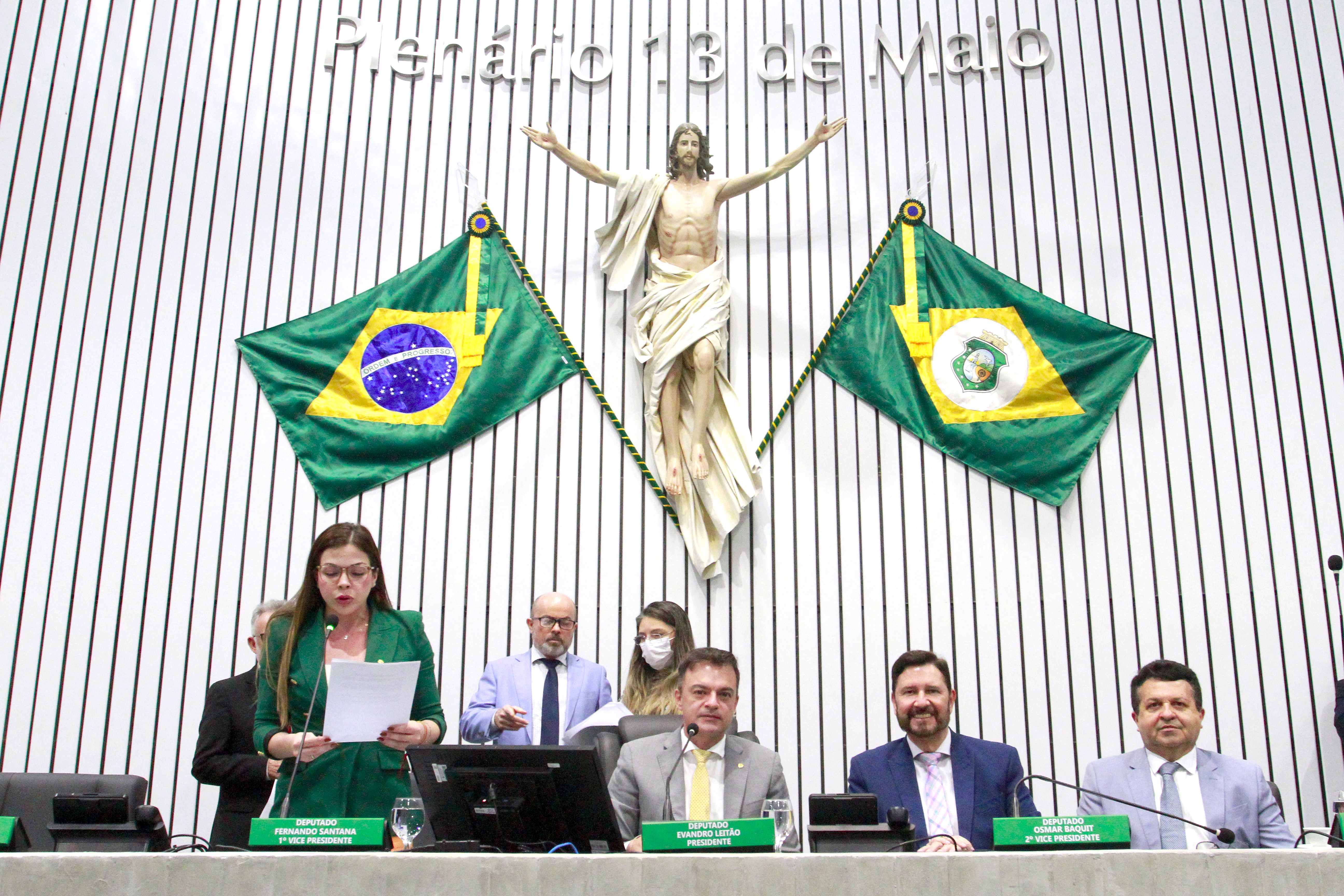 Abertura dos trabalhos da sessão legislativa desta quarta-feira