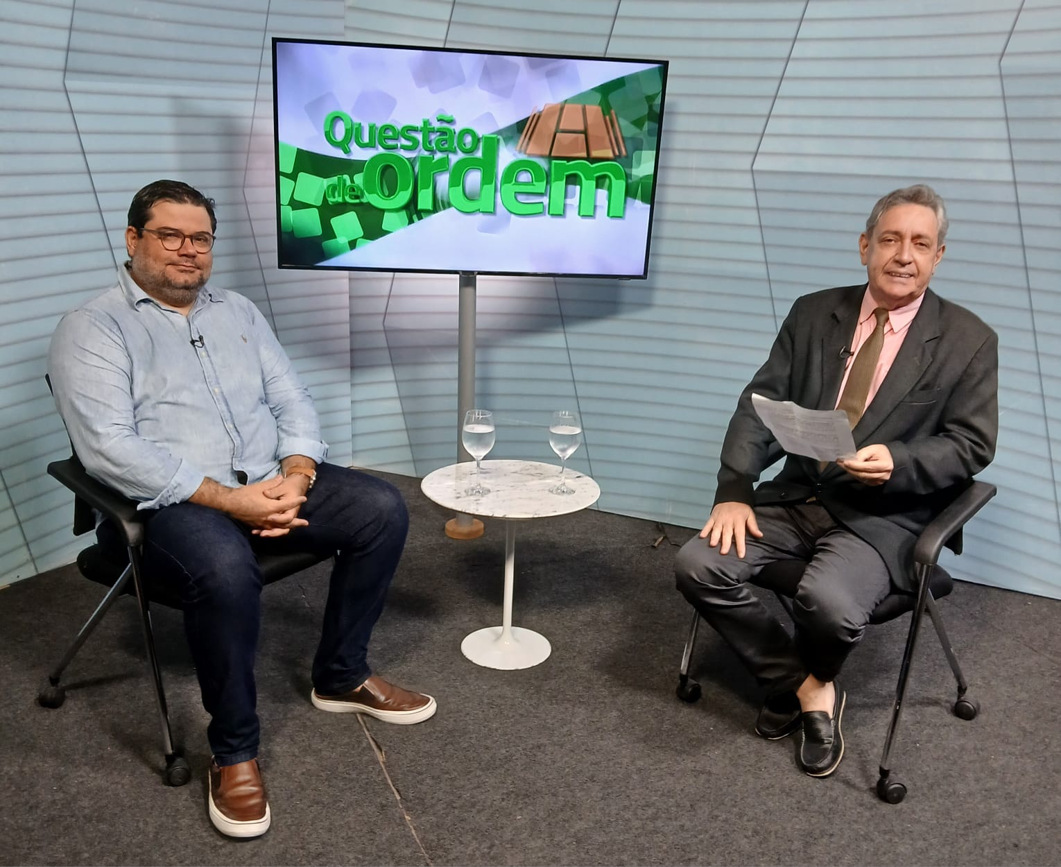 Arquiteto Gustavo Amorim e jornalista Renato Abreu