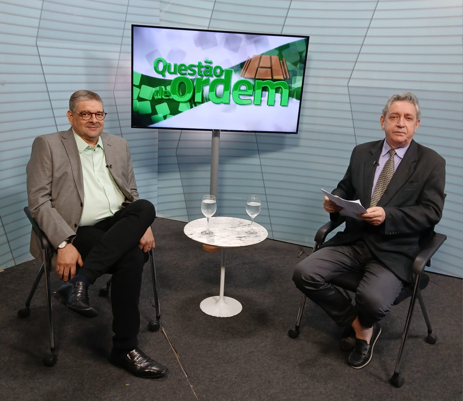 Advogado Abimael Carvalho e jornalista Renato Abreu