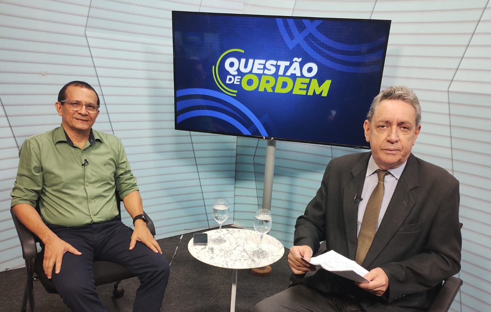 Presidente da Etice, Francisco Barbosa e jornalista Renato Abreu