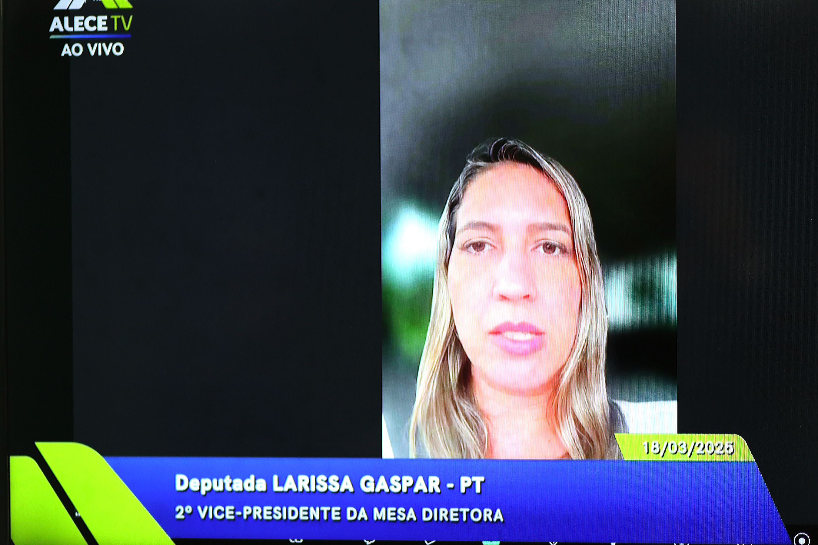 Deputada Larissa Gaspar
