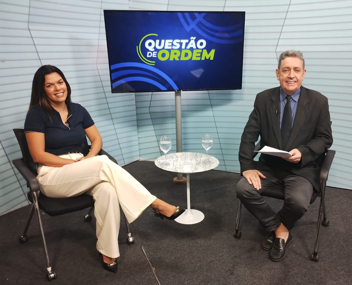 Nutricionista Carol Feitosa e jornalista Renato Abreu