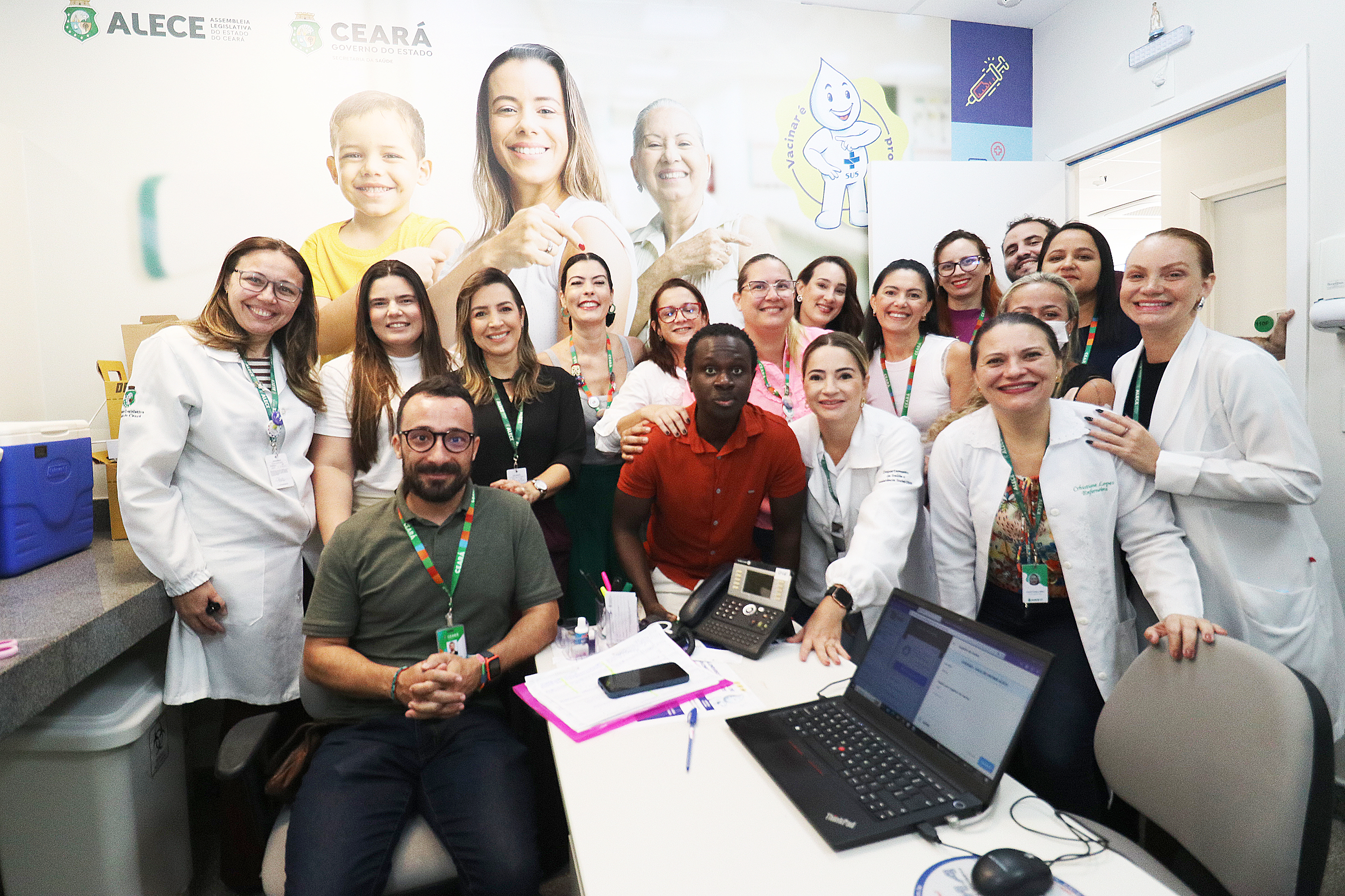 Equipe da Secretaria dos Direitos Humanos foi recebida pela Célula de Enfermagem do DSAS