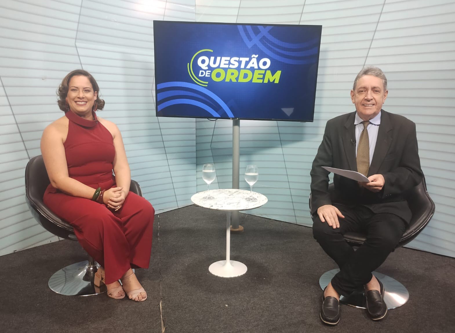 Fonoaudióloga Priscila Ribeiro e jornalista Renato Abreu