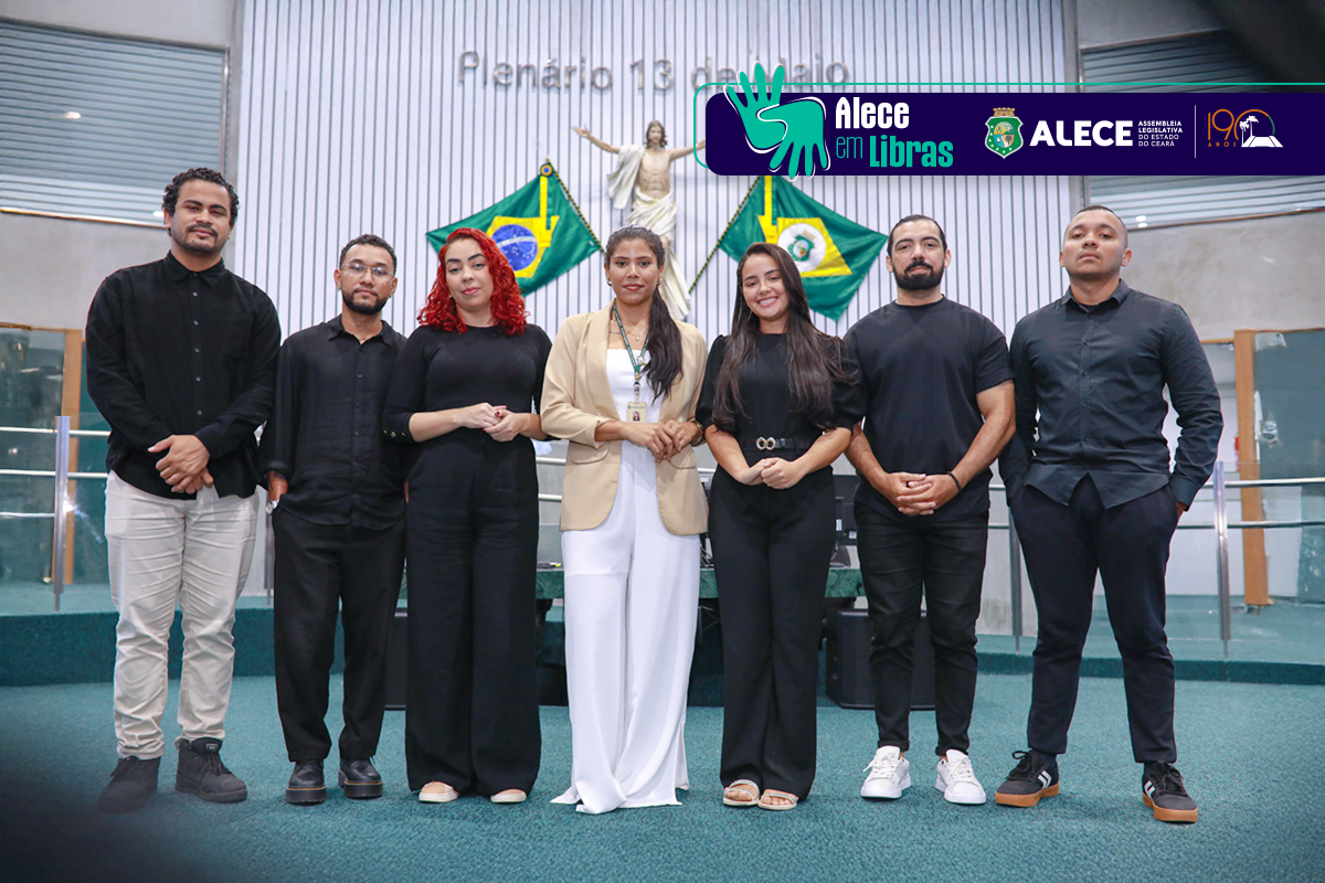 Arte do Núcleo de Publicidade da Alece com foto de Érika Fonseca