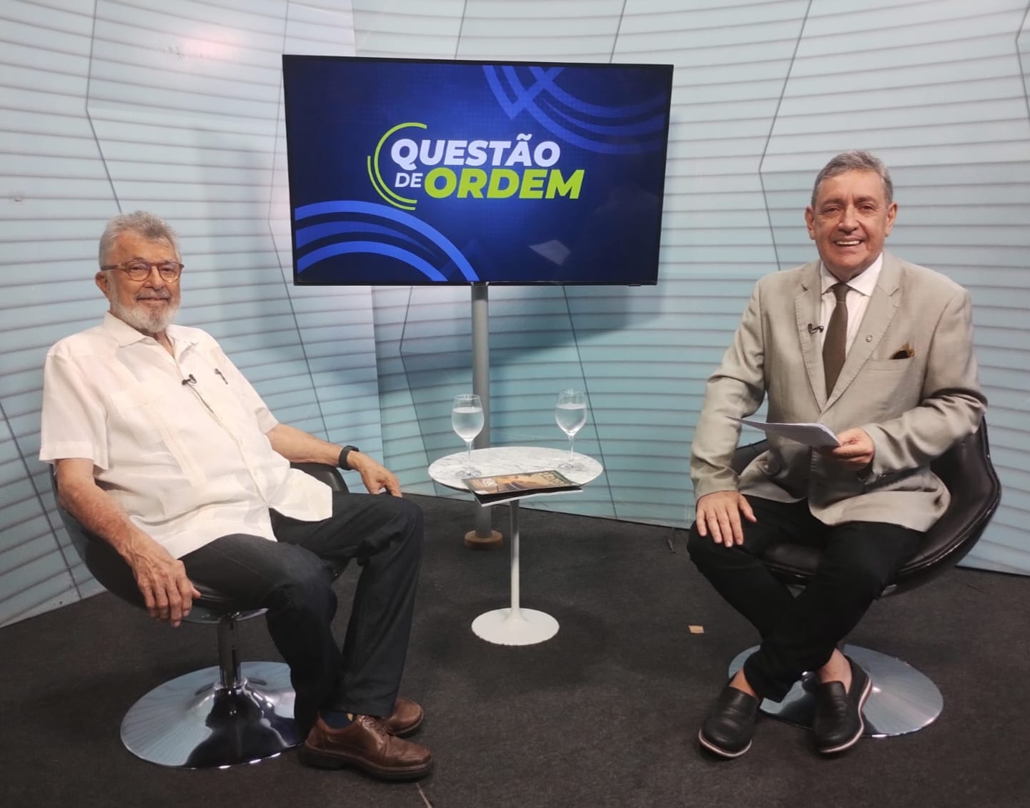 Eudoro Santana e jornalista Renato Abreu