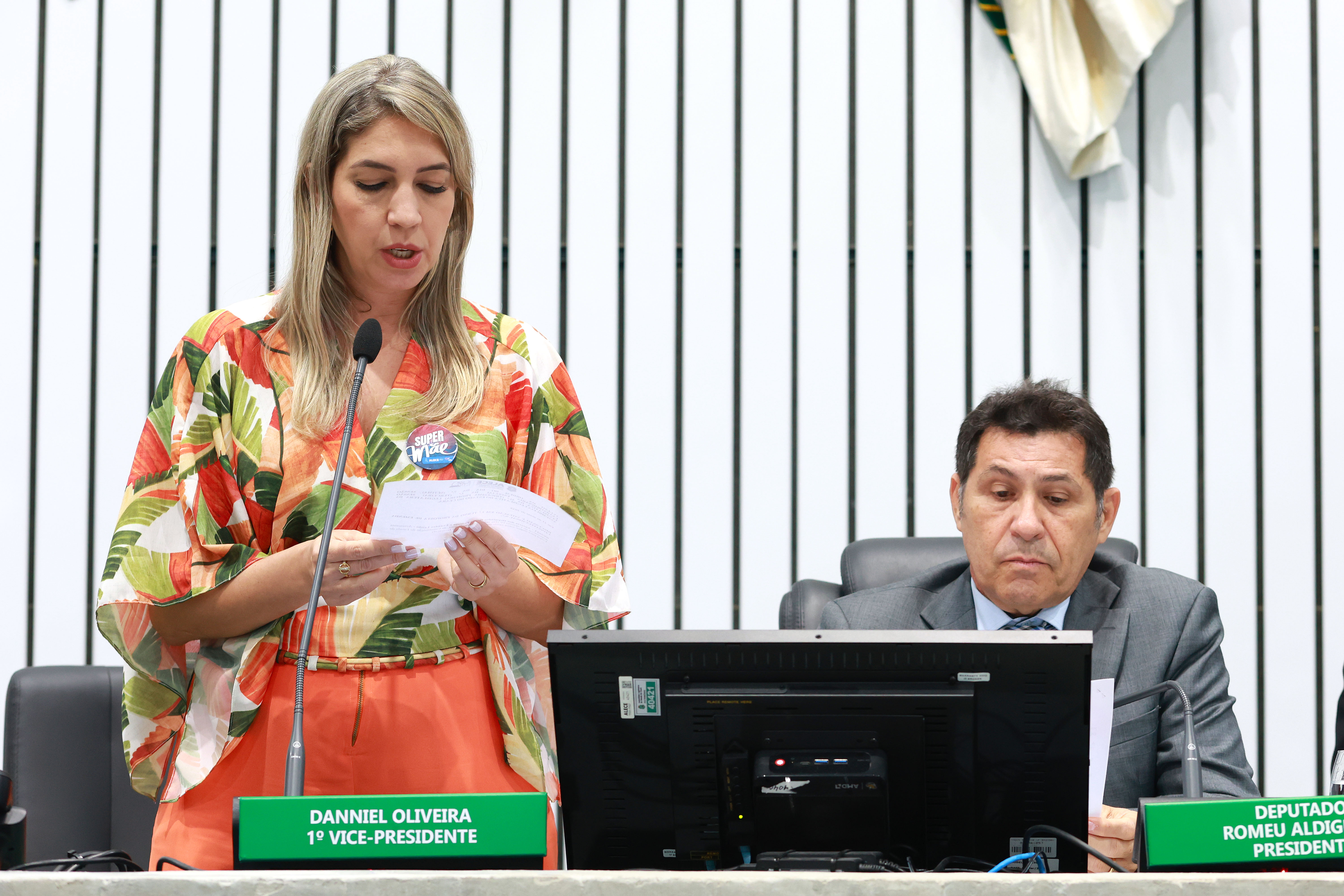 Leitura da proposta em votação na sessão plenária desta quarta-feira (21/05)