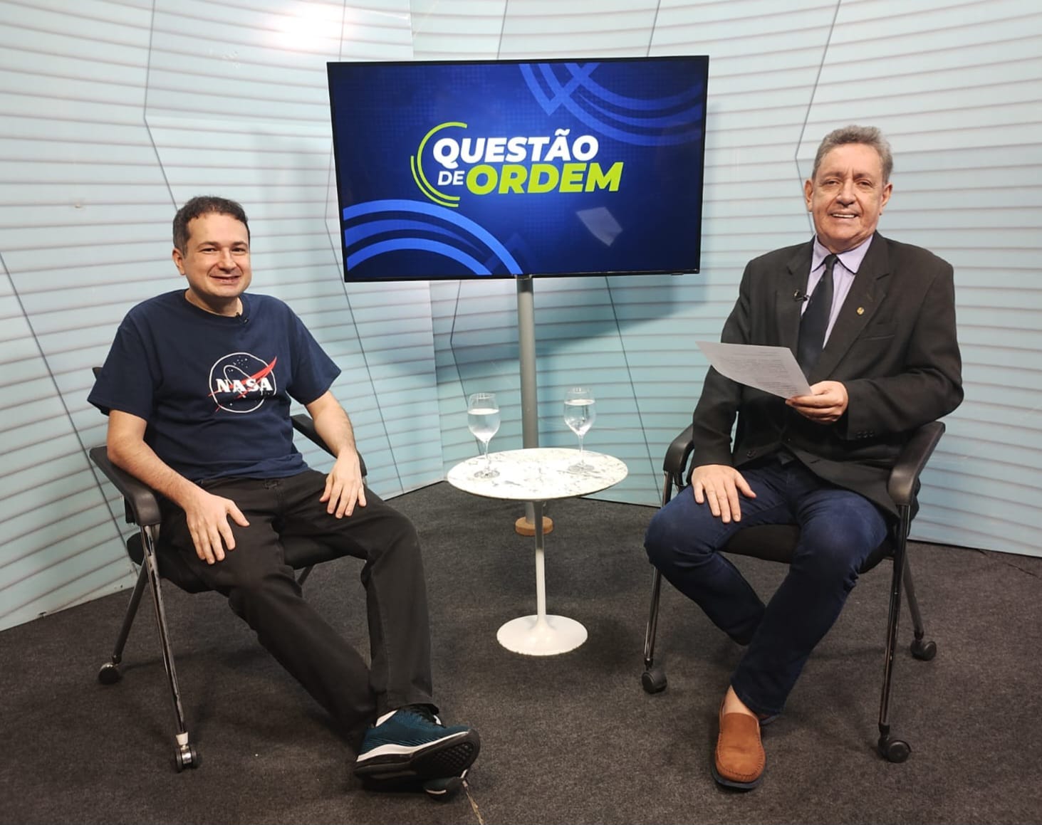 Engenheiro e cientista da computação, Marcos Linhares e jornalista Renato Abreu