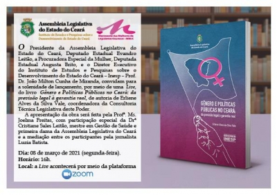 Inesp lança livro sobre gêneros e políticas públicas para mulheres
