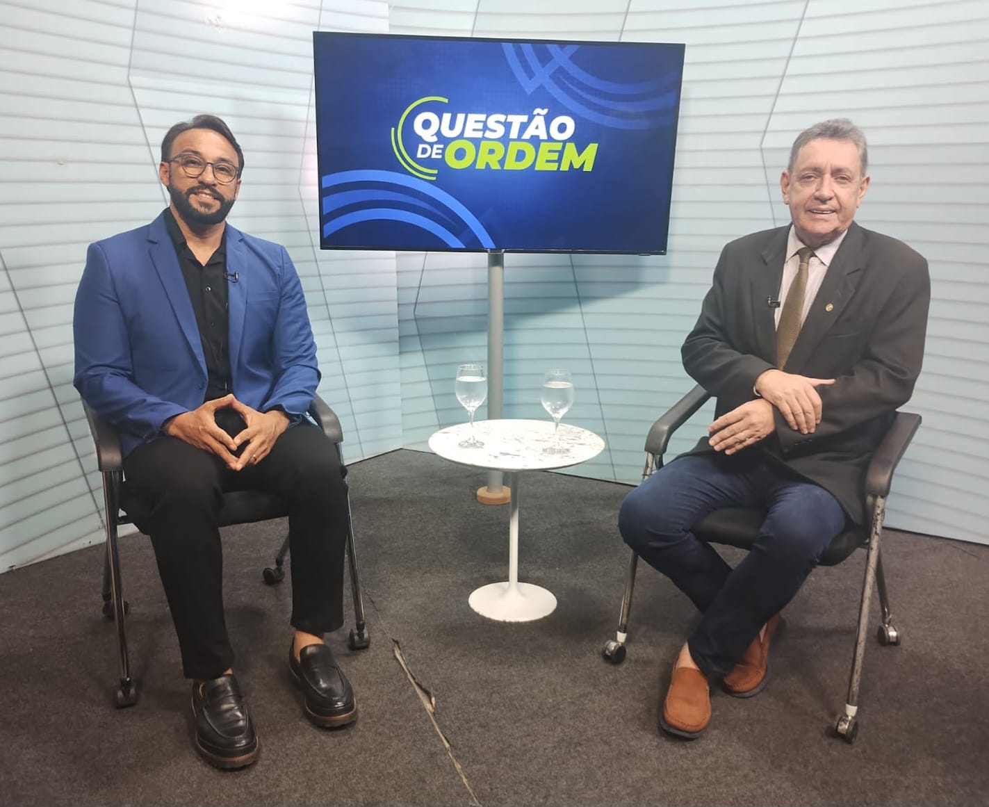 Cientista Rafael Oliveira e o jornalista Renato Abreu