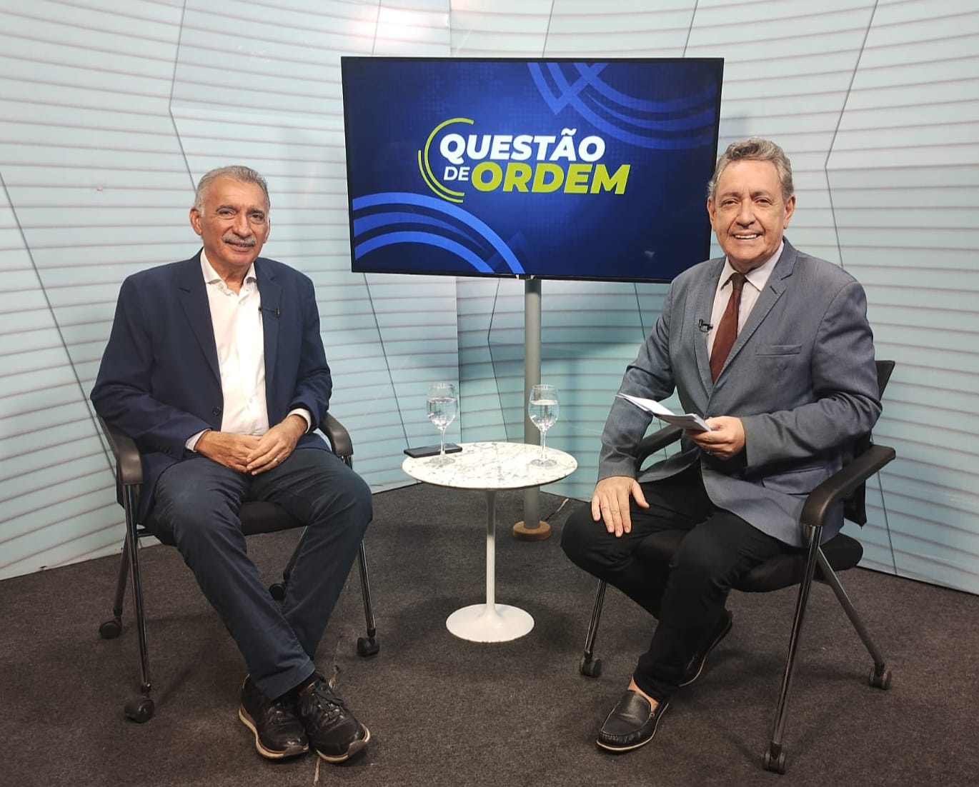 Artur Bruno, superintendente do Ipplan, e jornalista Renato Abreu