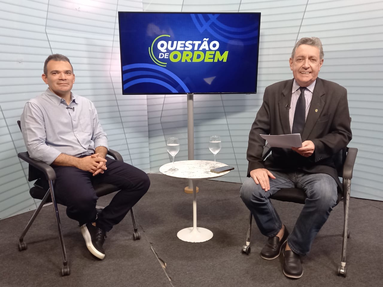 Coordenador-geral da Associação Caatinga, Daniel Fernandes e jornalista Renato Abreu