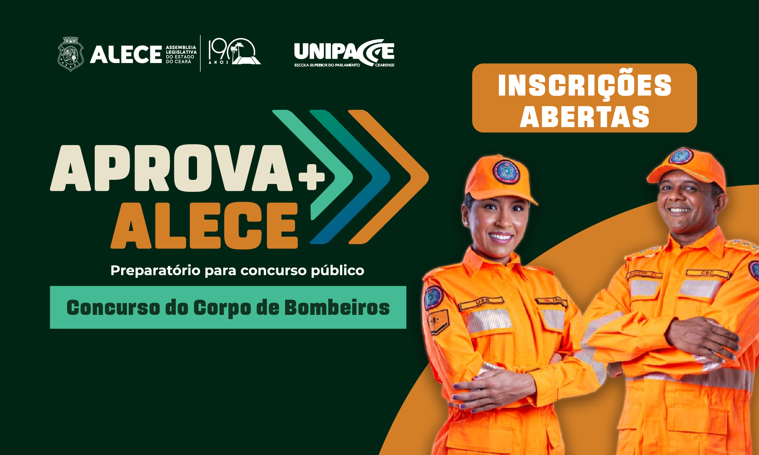 Unipace abre inscrições para curso gratuito voltado ao concurso dos bombeiros do Ceará