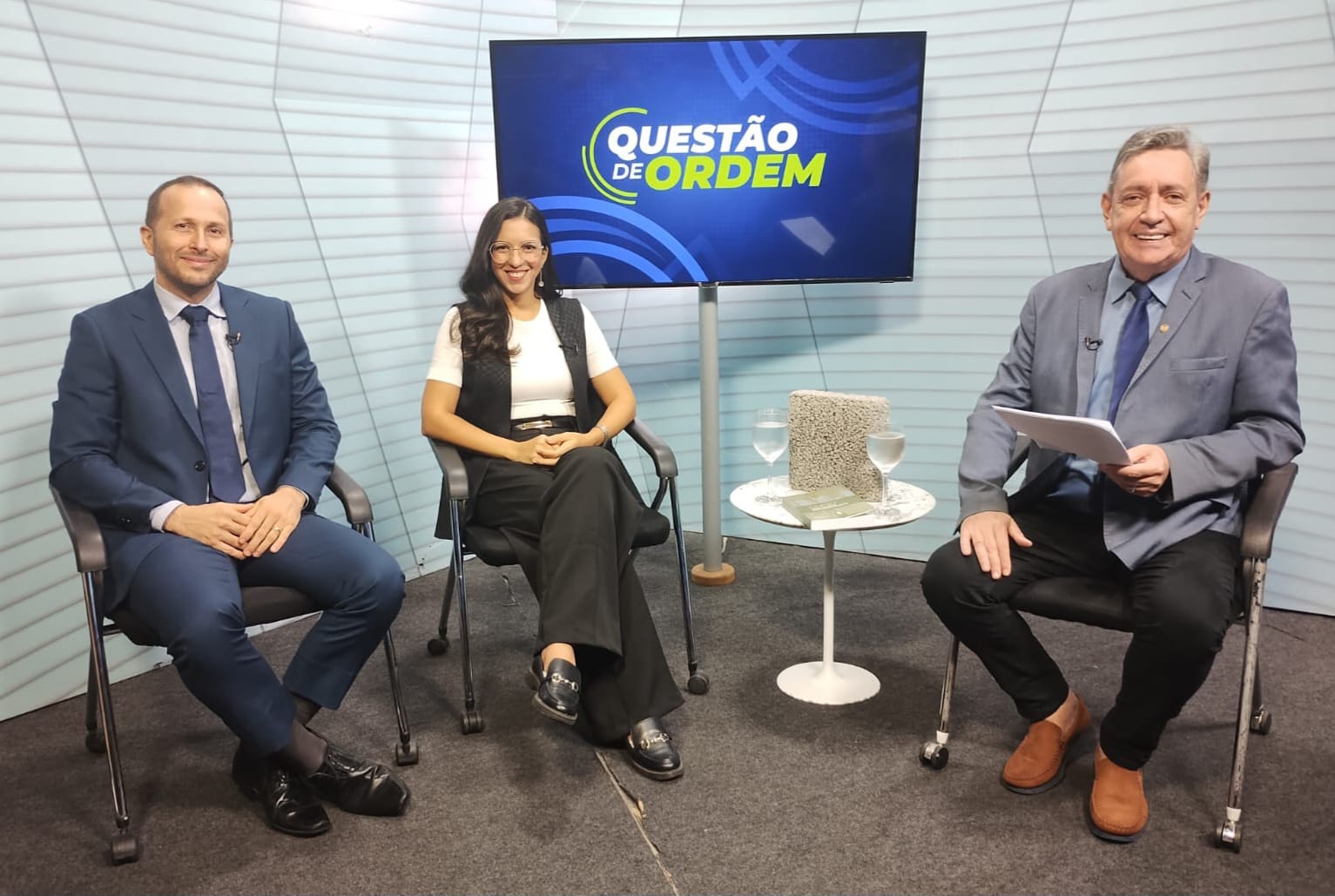 Thiago Braga, Nathalie Guerra e Renato Abreu