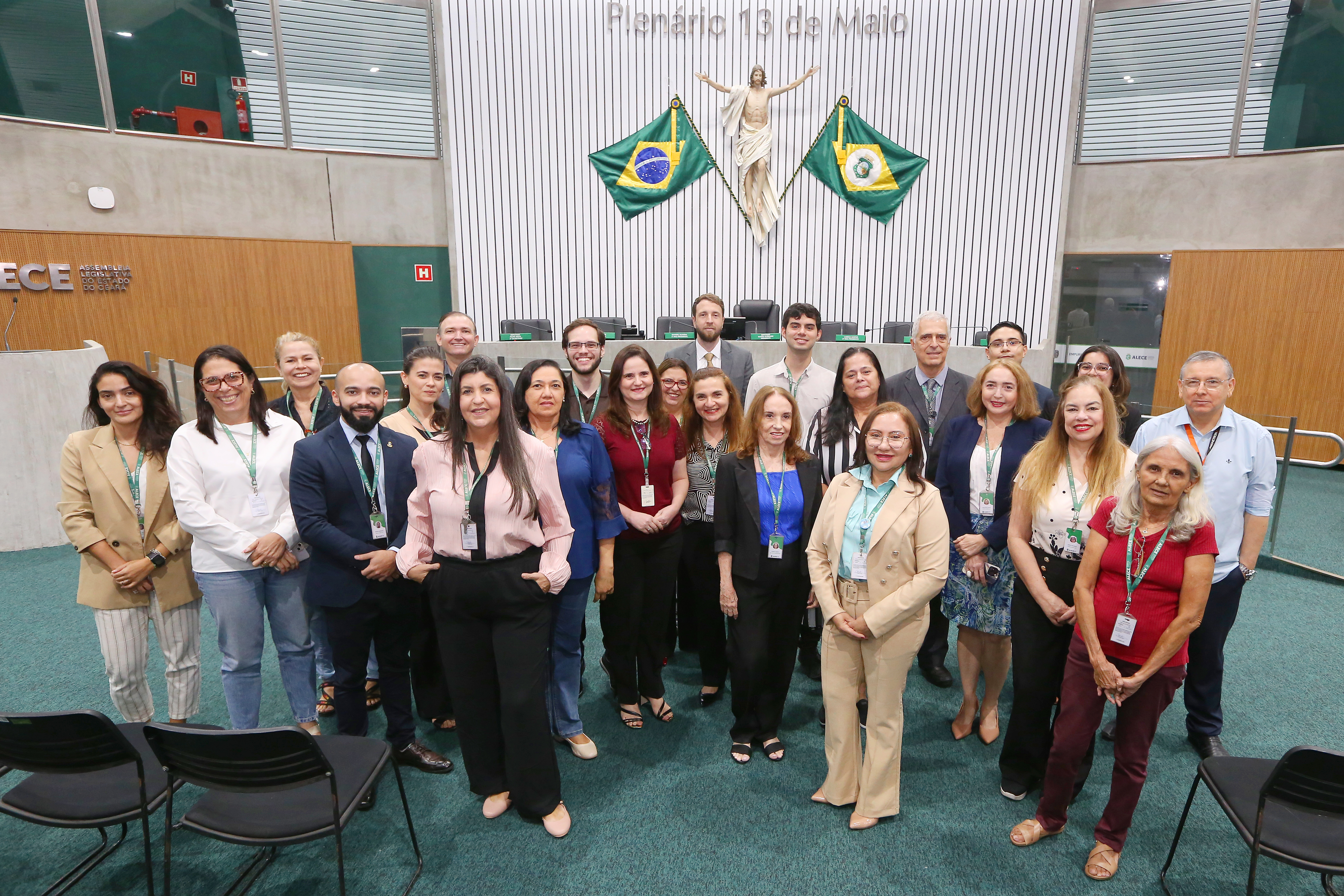 Parte da equipe da CTLegis no Plenário 13 de Maio