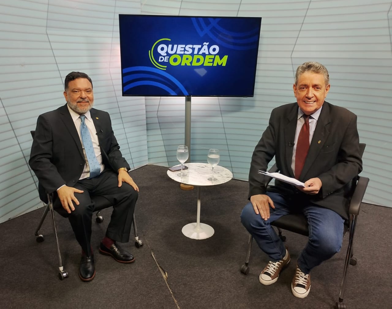 Na foto, o advogado Vanilo de Carvalho e o apresentador Renato Abreu