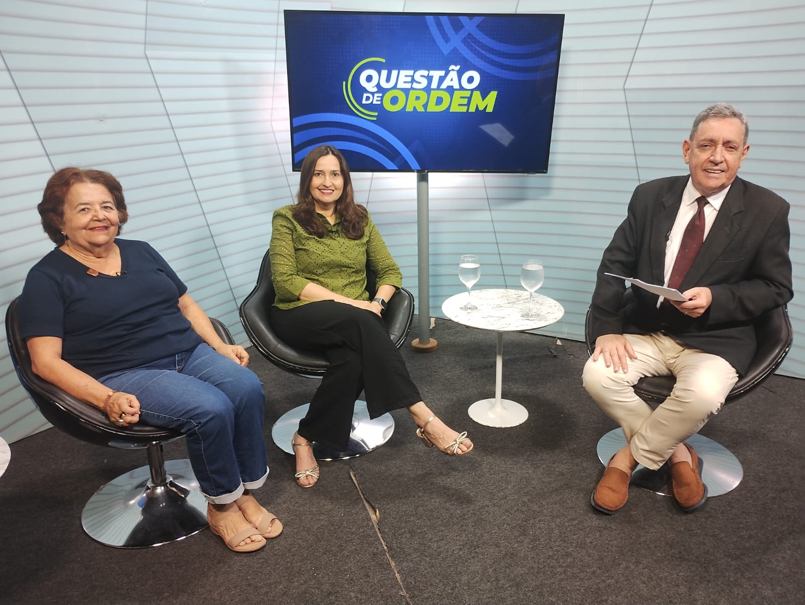 Ângela Pinheiro, Noêmia Landim e Renato Abreu